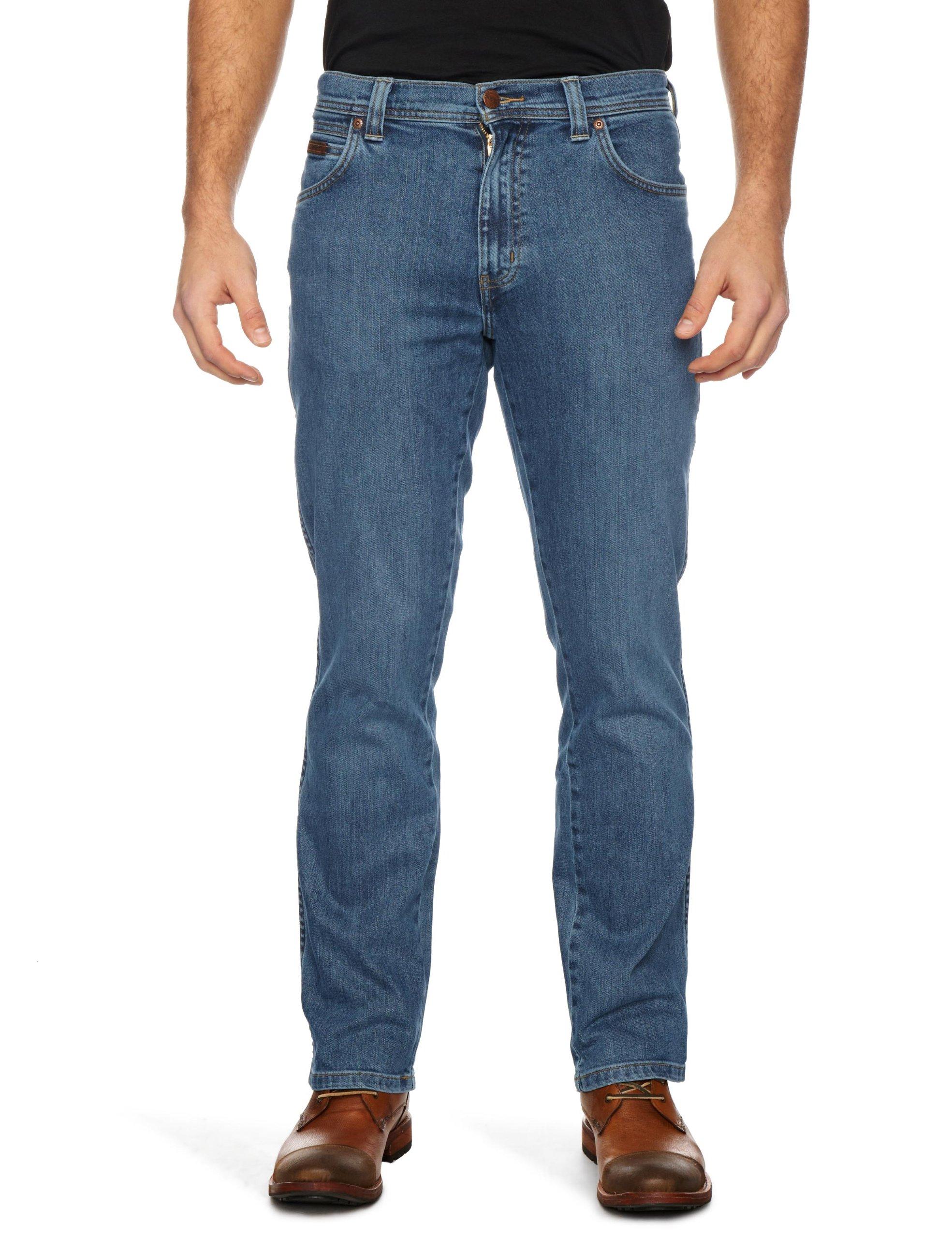 Wrangler Texas Tapered Jeans Stone Fade W36inxl32 In in Blue for