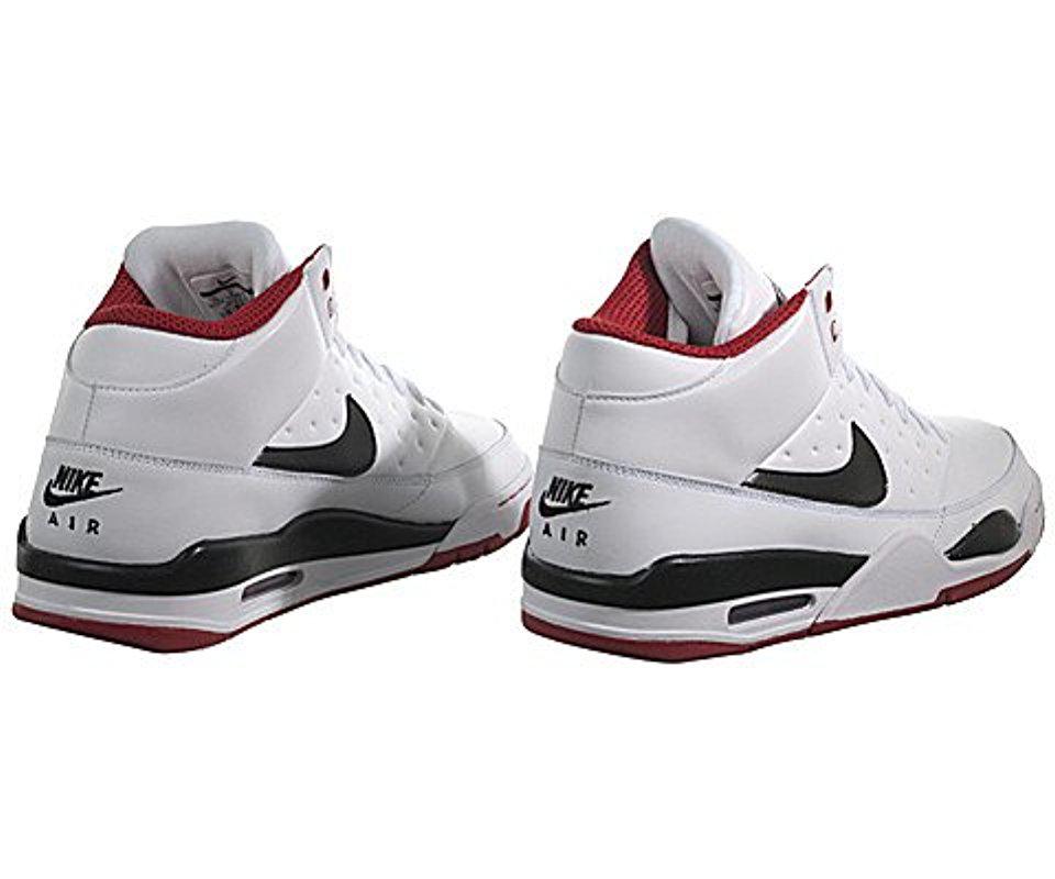 Nike Leather Air Flight Classic Basketball Shoe in White for Men | Lyst