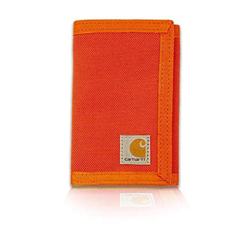 Carhartt Extremes Trifold Wallet in Orange for Men | Lyst
