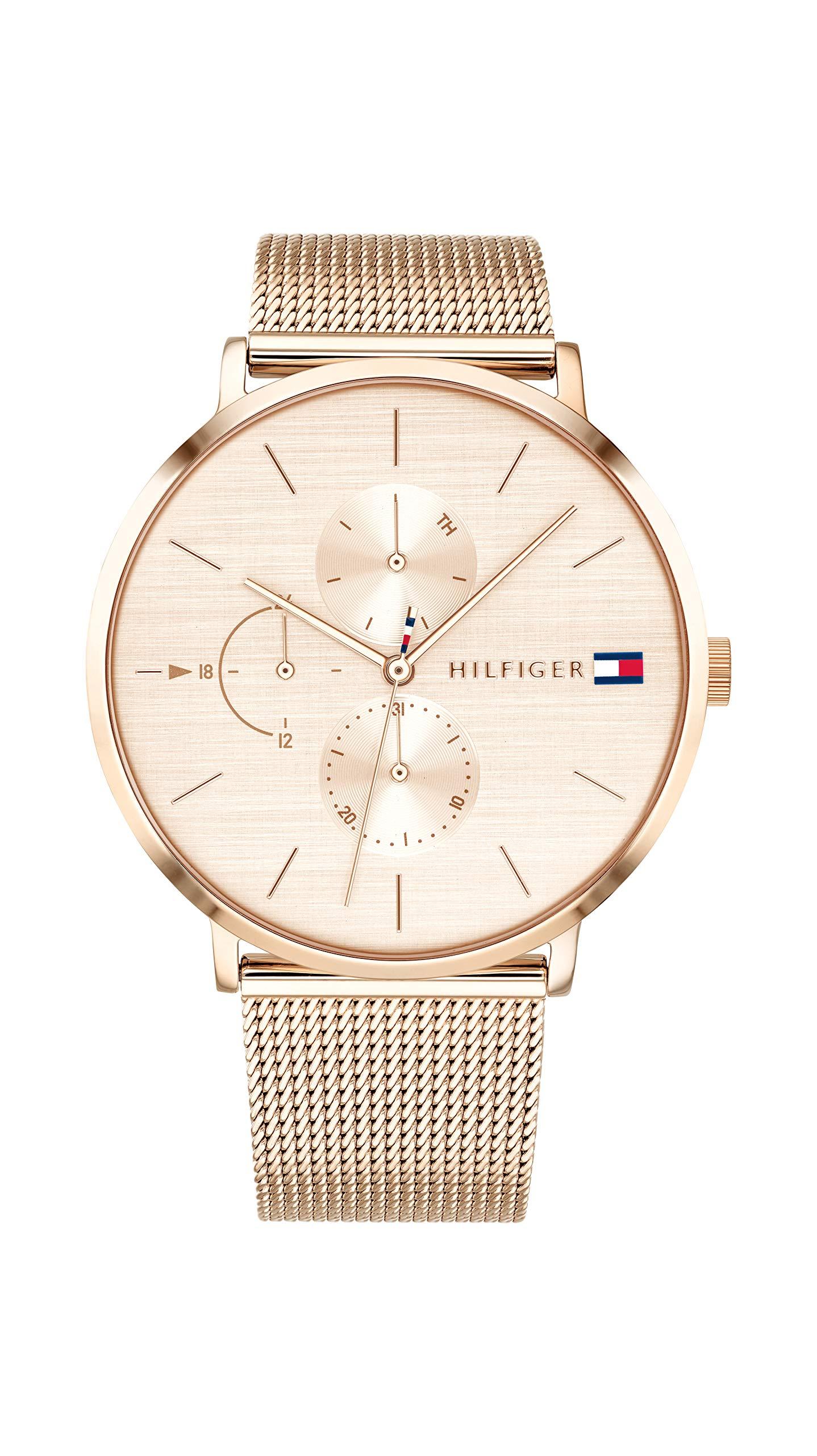 Tommy Hilfiger Analogue Multifunction Quartz Watch For Women With Rose Gold  Colored Stainless Steel Mesh Bracelet - 1781944 | Lyst UK