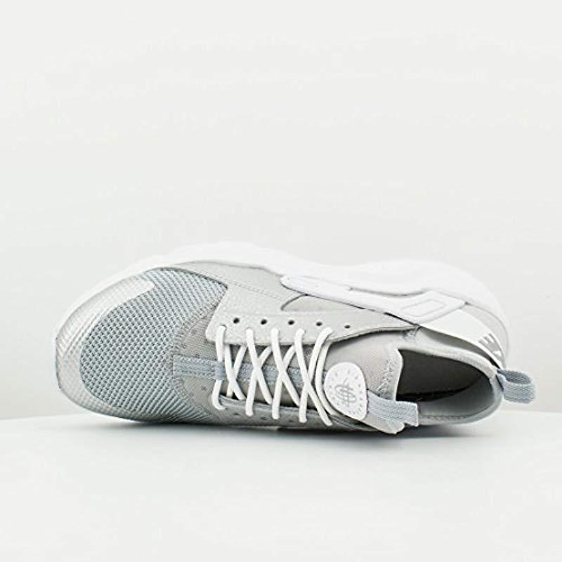 Boys/' Nike Air Huarache Run Ultra GS Shoe 847569-012 METALLIC SILVER//METALLIC