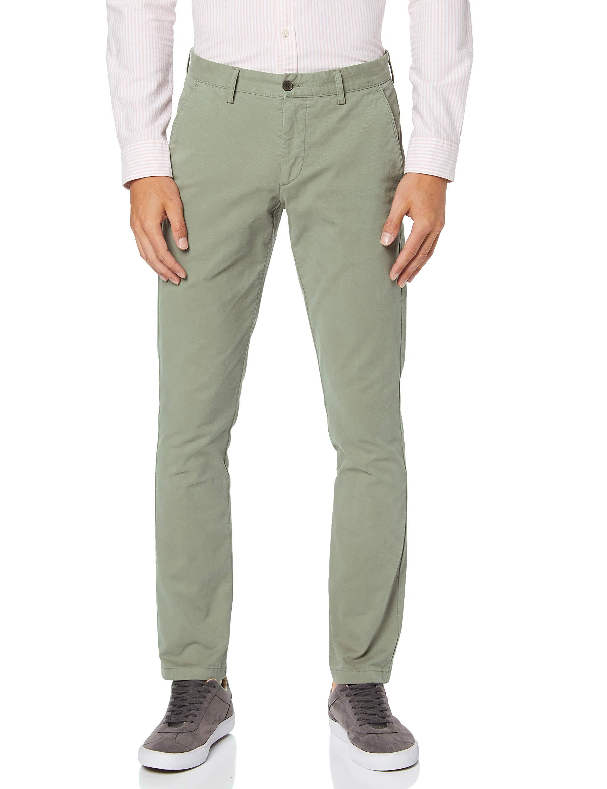 Hackett Garment Dye Texture Trouser in Green for Men - Lyst