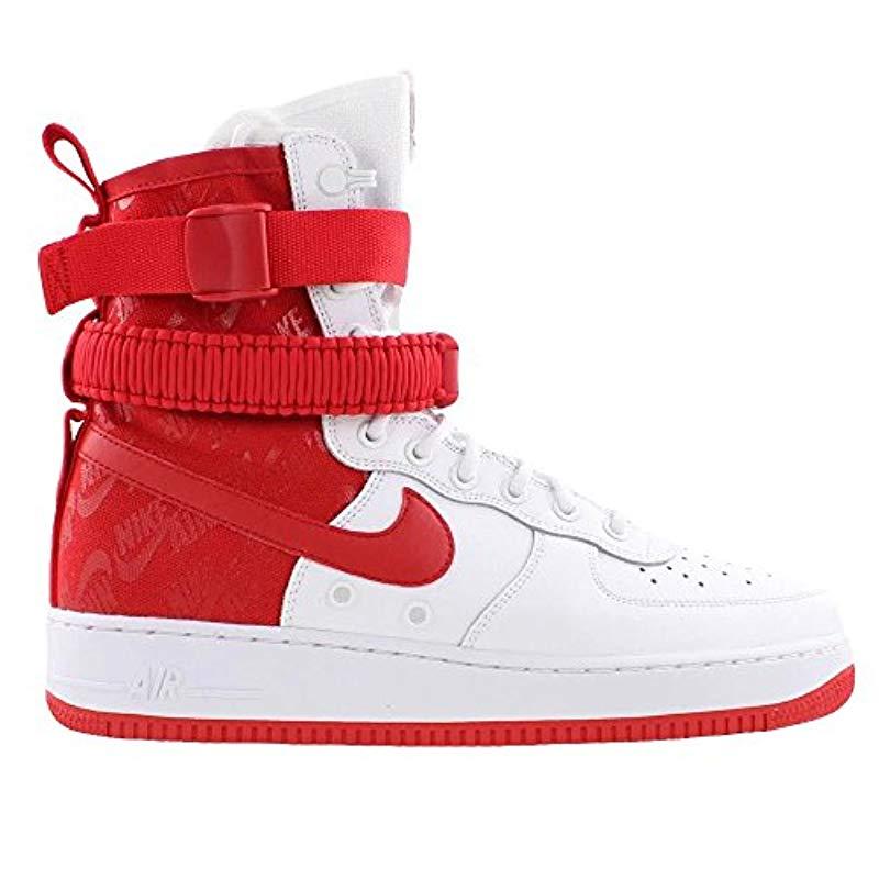 high top air force ones red
