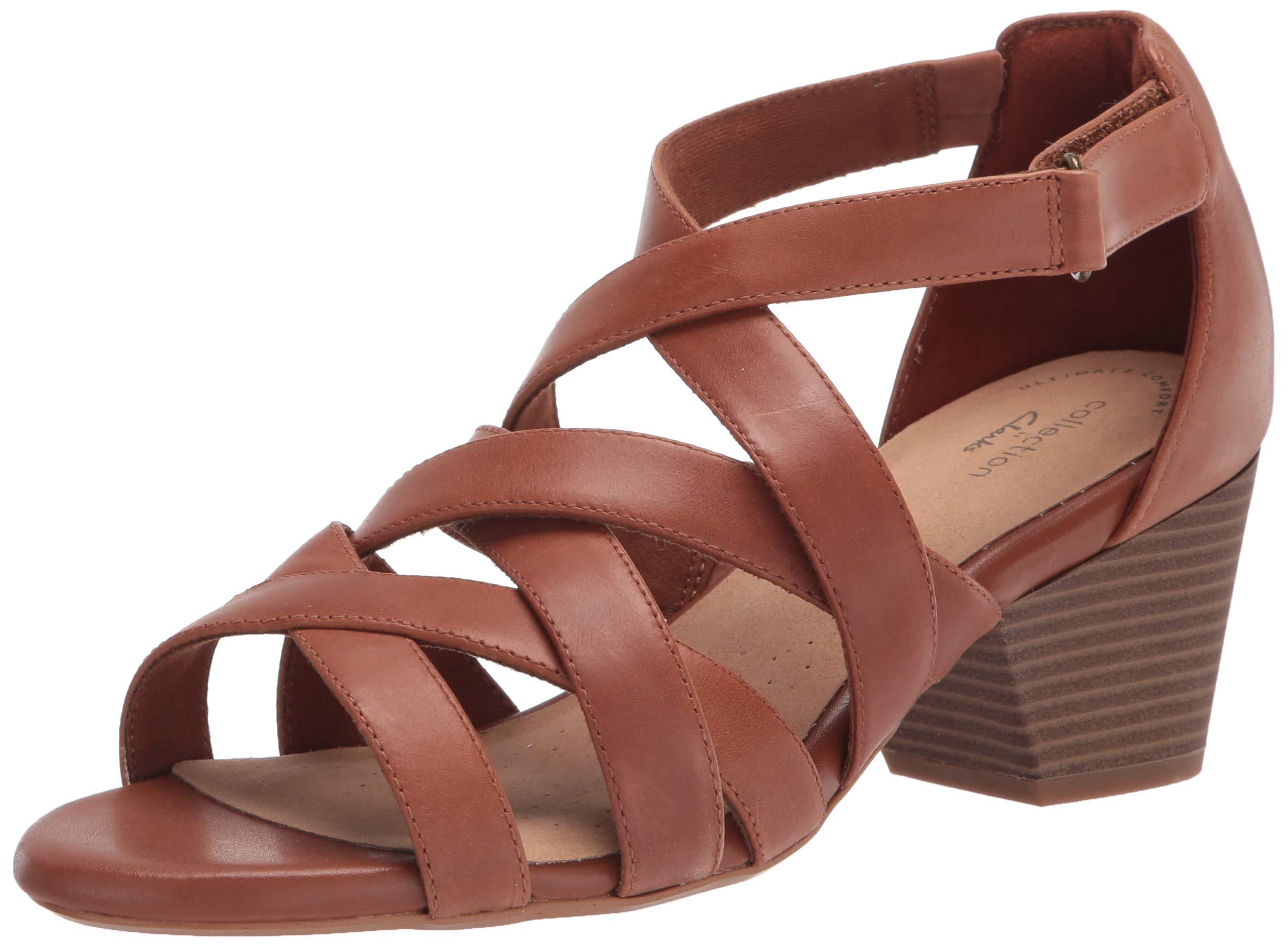 Lorene Pop Heeled Sandal in Brown | Lyst