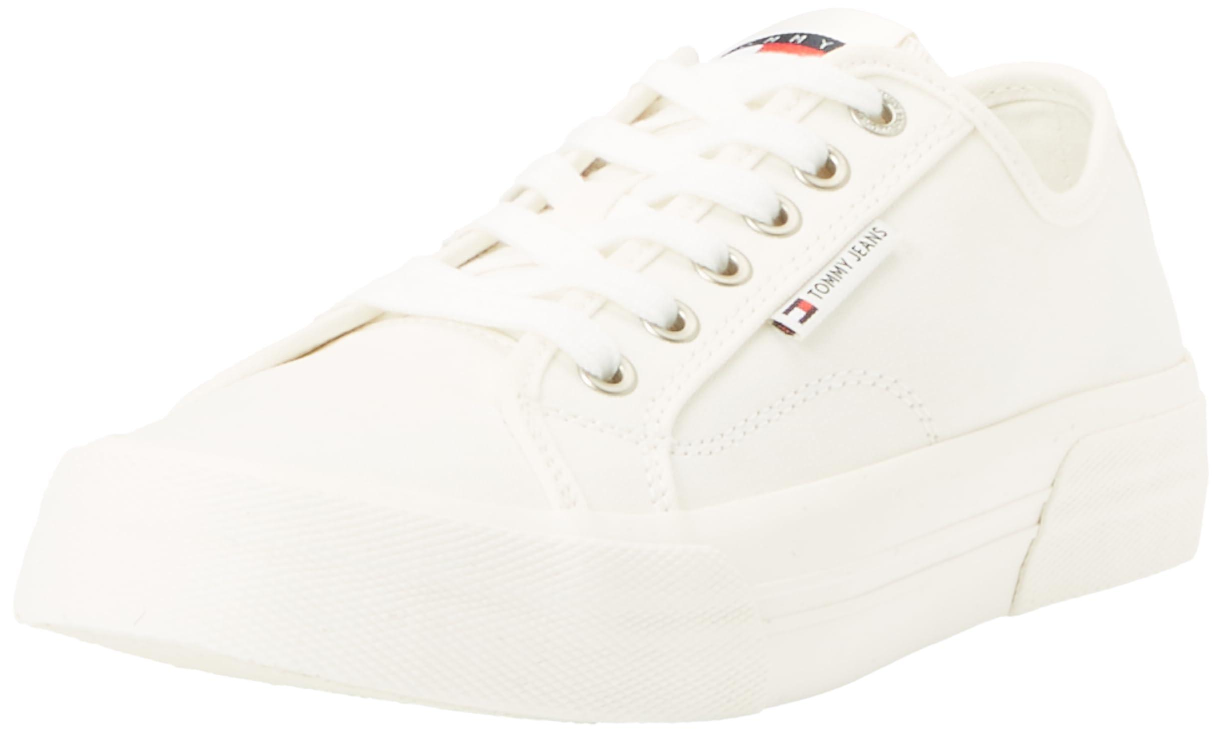 Tommy Hilfiger Tjm Lace Up Canvas Color Vulcanized Sneaker in White for Men