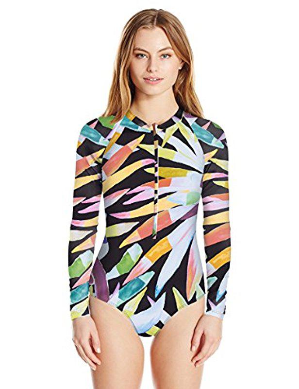 mara hoffman long sleeve swimsuit