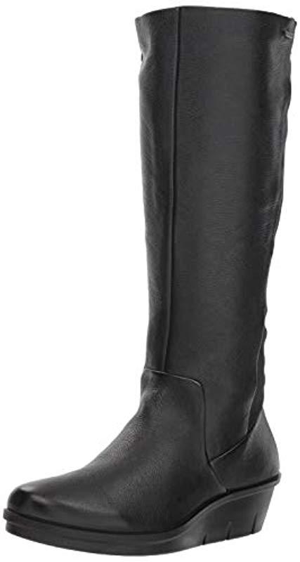 Ecco Leather Skyler Gore-tex Tall Knee High Boot in Black - Lyst