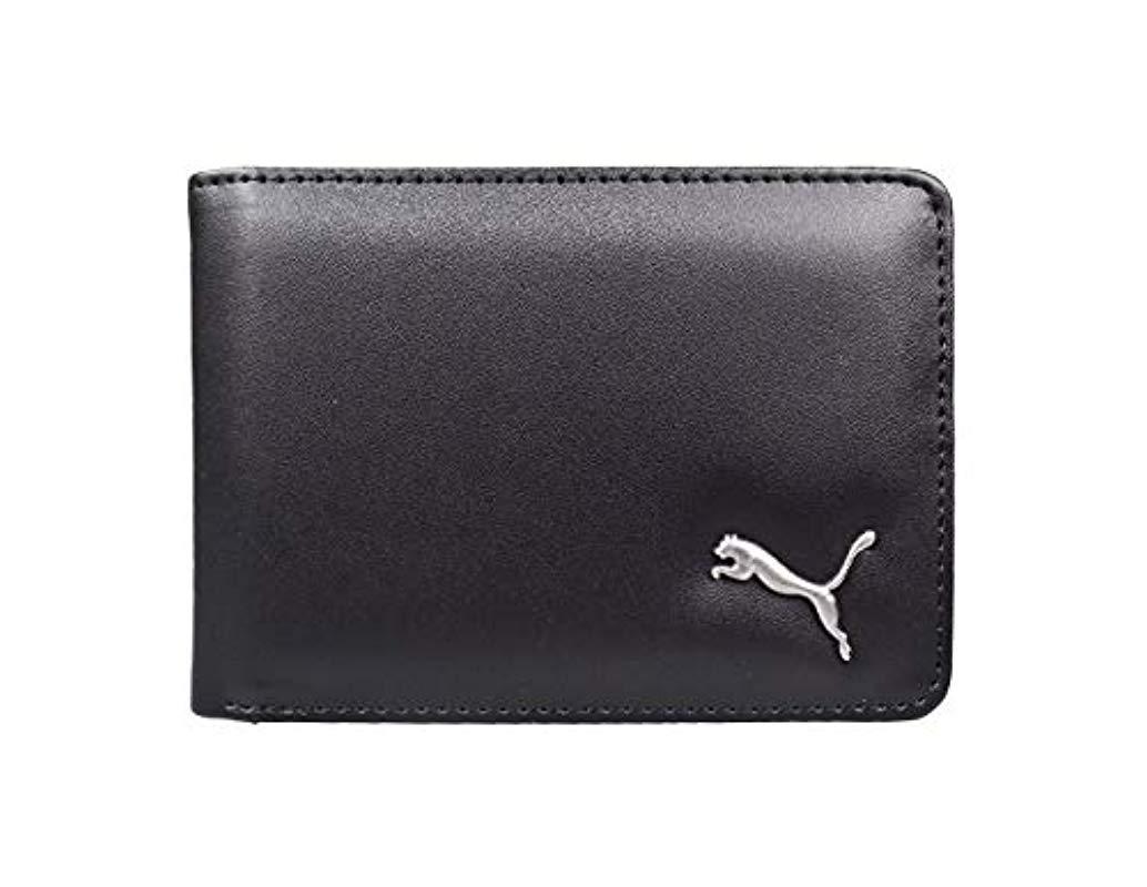 PUMA Athletic Wallet in Black/Silver 