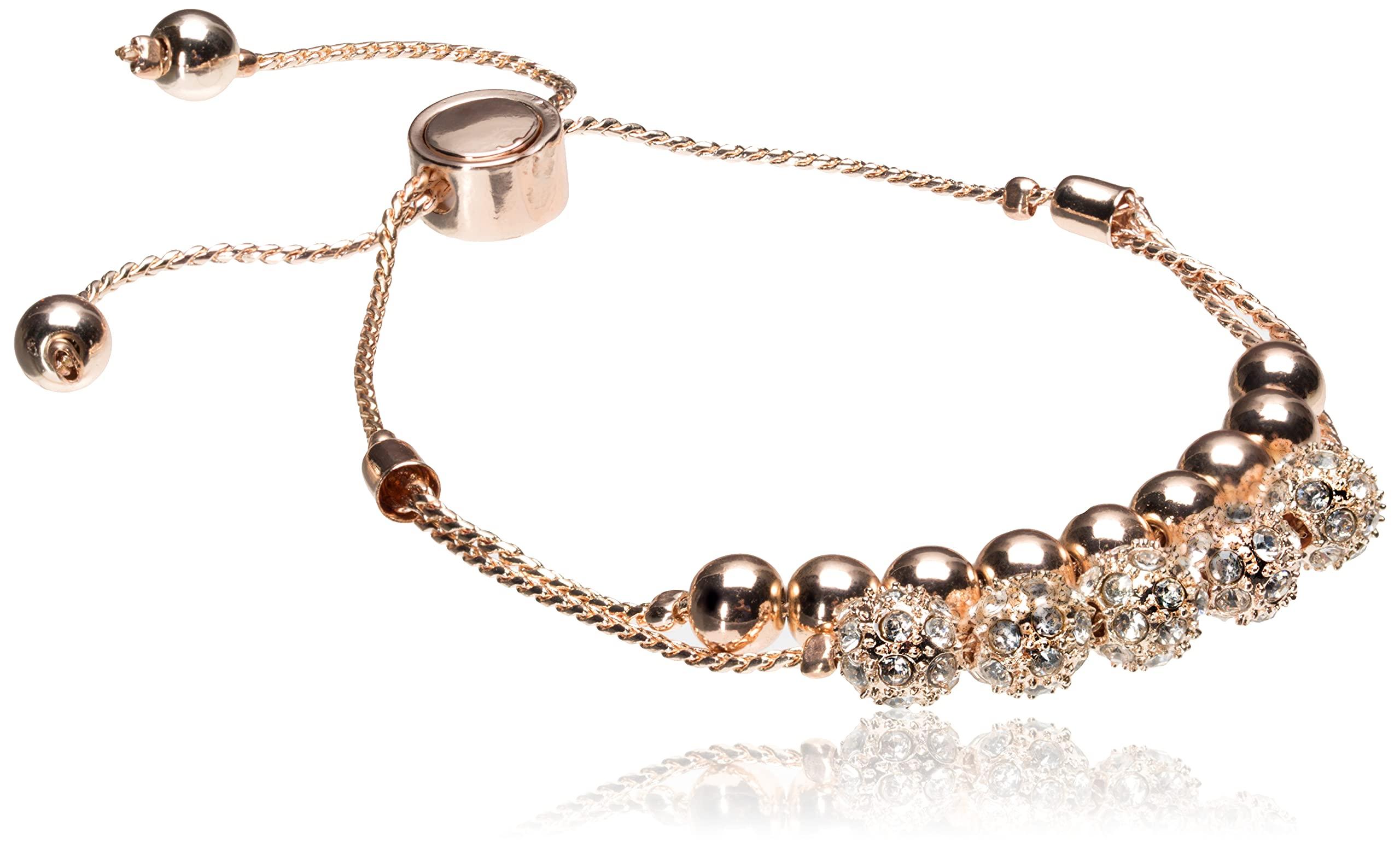 Guess Rose Gold Bracelet With Stones in Metallic - Save 4% | Lyst