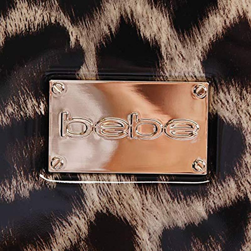 bebe leopard luggage