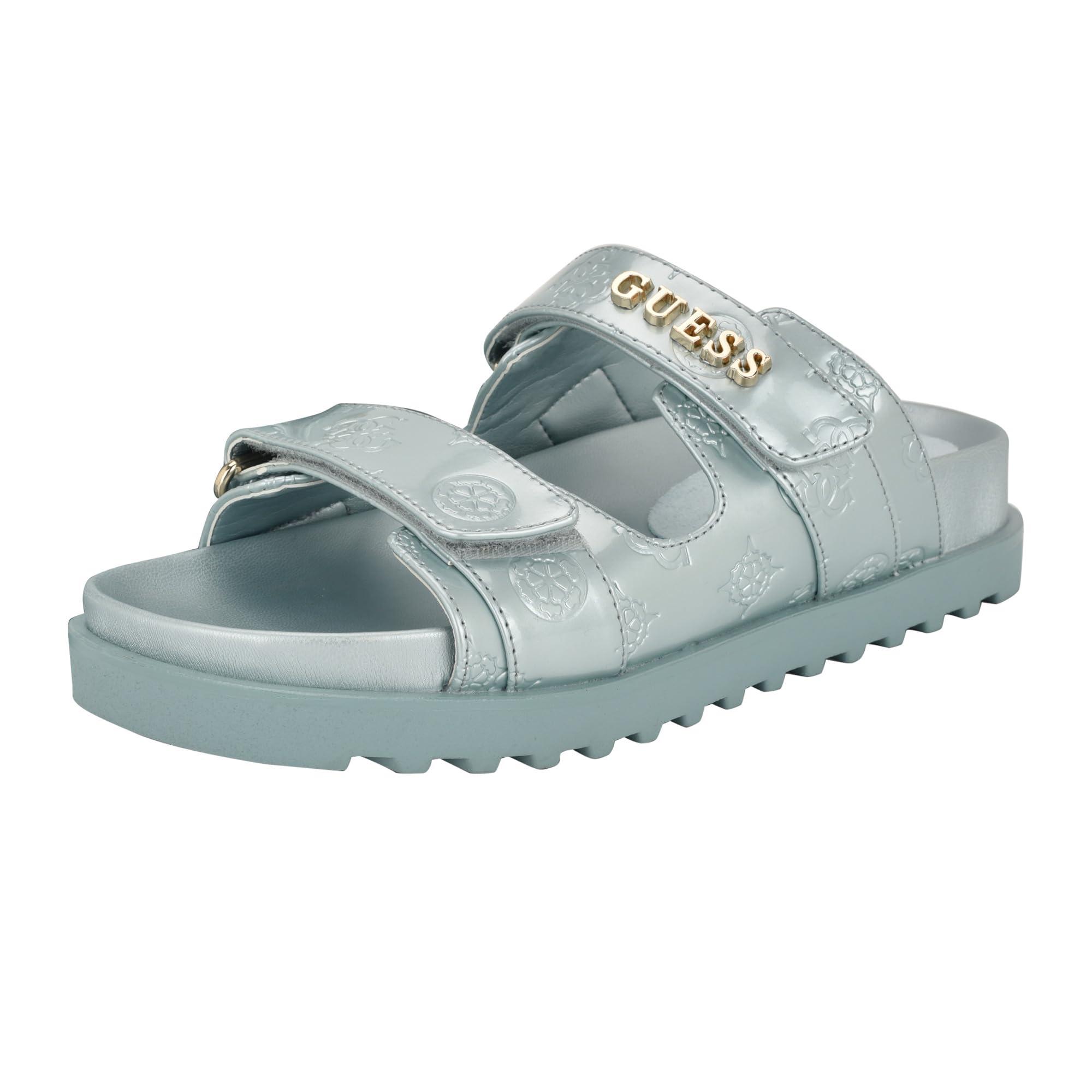 GUESS Damen Keilsandale „Yenise“ – Mit 10 Cm Absatz, Offenem Zehen & Schlupfverschluss