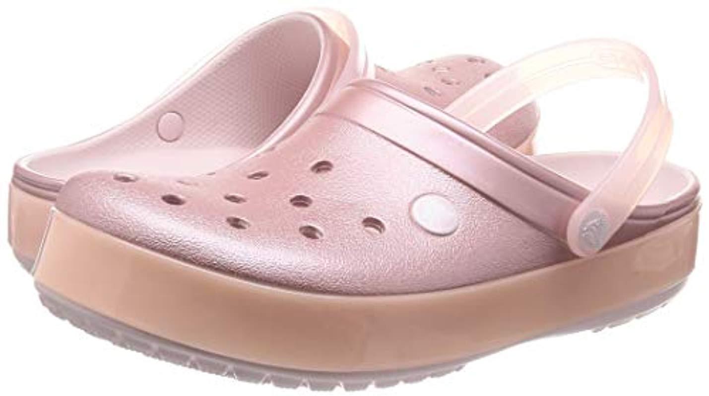 crocs barely pink