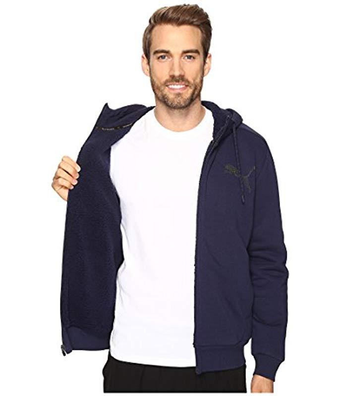 puma men's sherpa full zip hoody