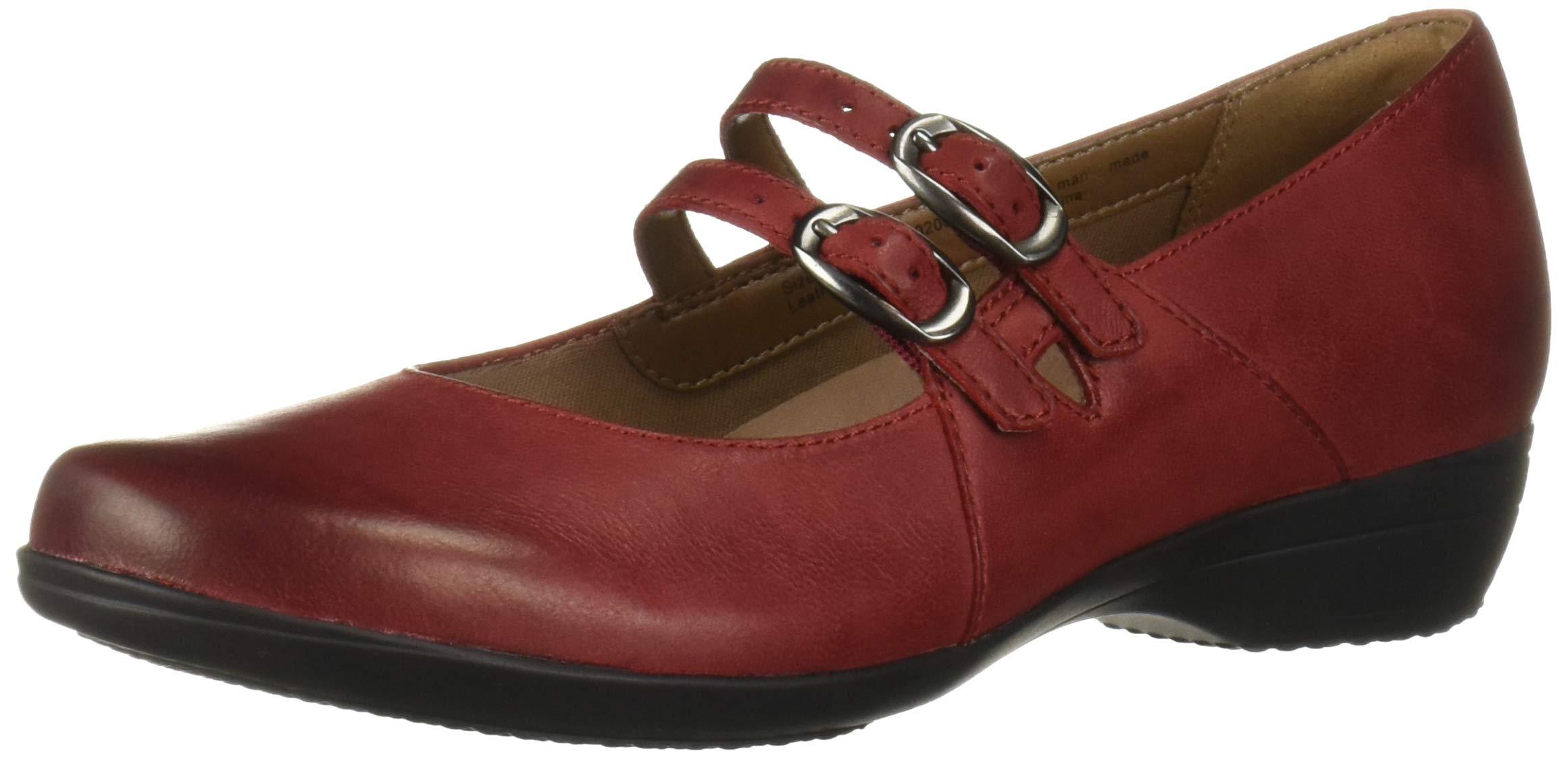 dansko red mary janes