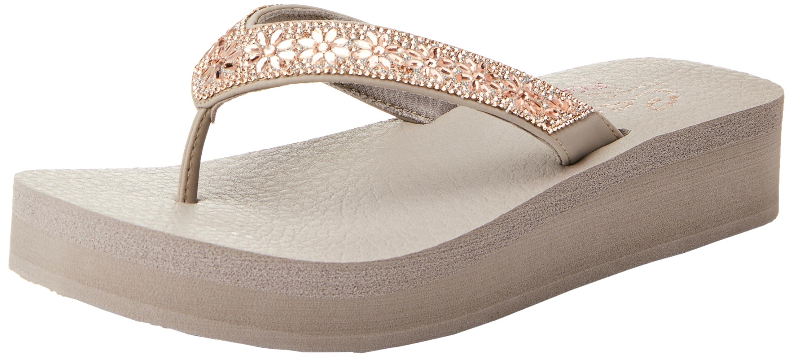 Skechers Vinyasa Skechers Taupe Sandals Skechers Vinyasa Glory Day