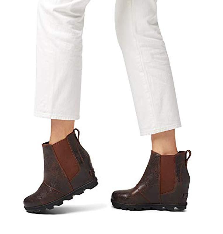 joan of arc wedge chelsea boot