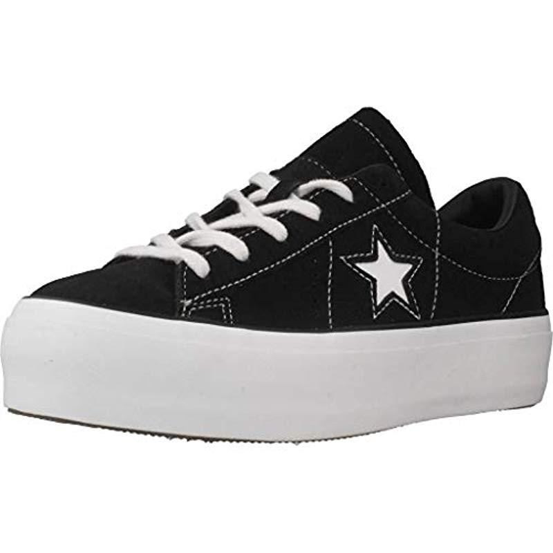 white converse one star platform