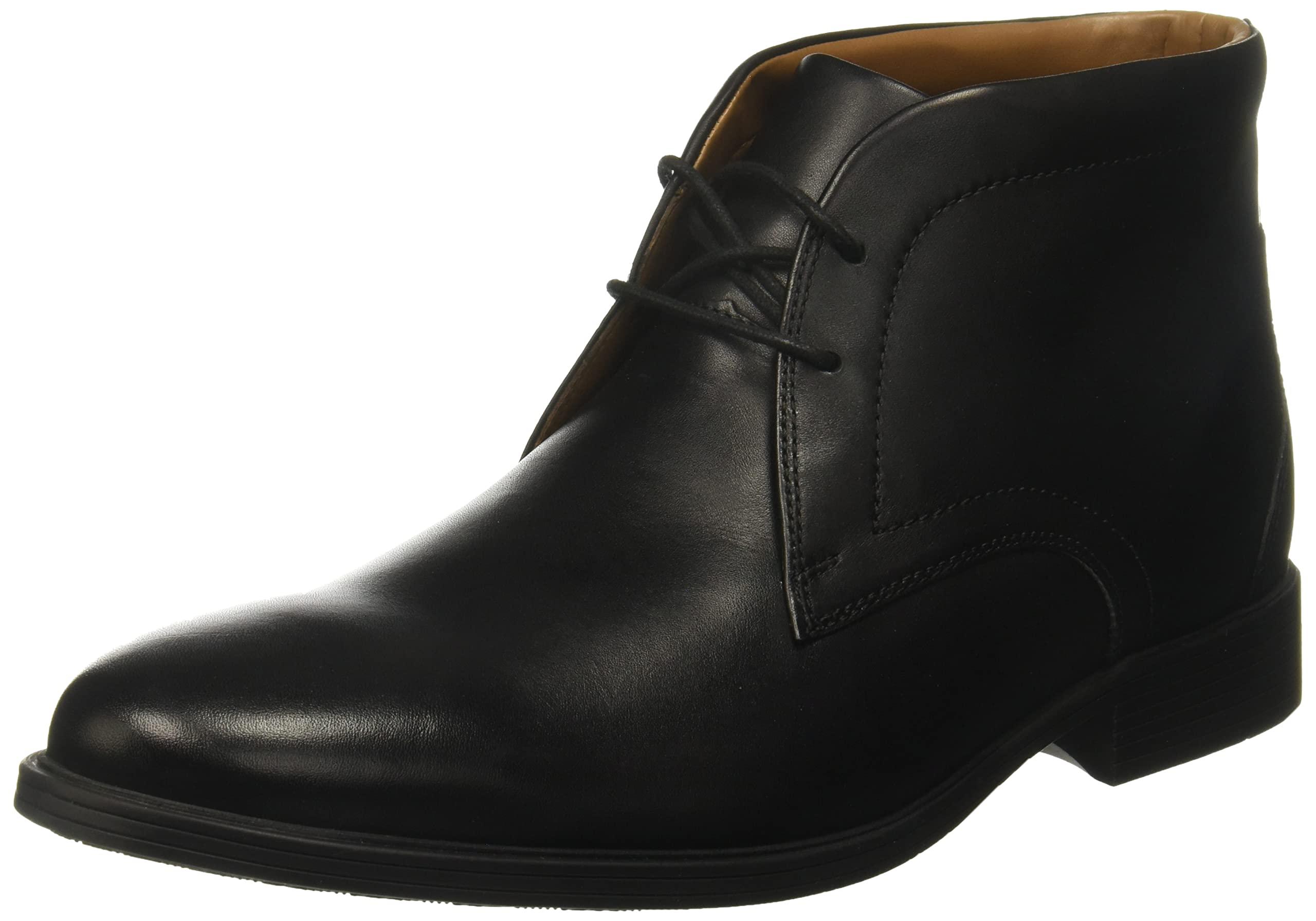 Clarks S Whiddon Mid Boots in Black Leather (Black) for Men - Save 39% |  Lyst