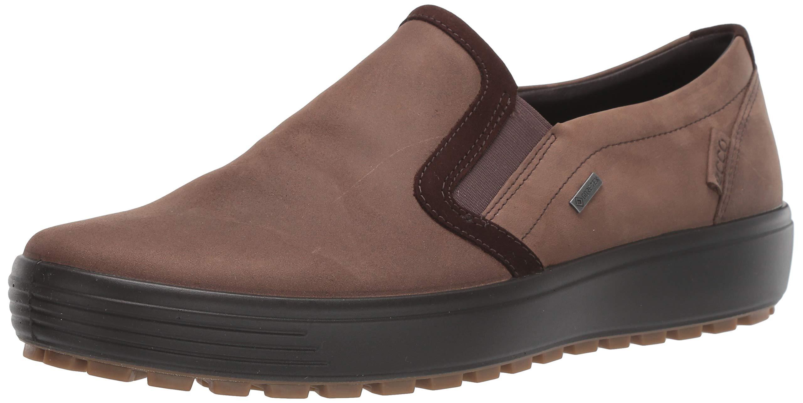 Ecco Suede Soft 7 Tred Gore-tex Slip On Sneaker in Brown for Men - Save ...