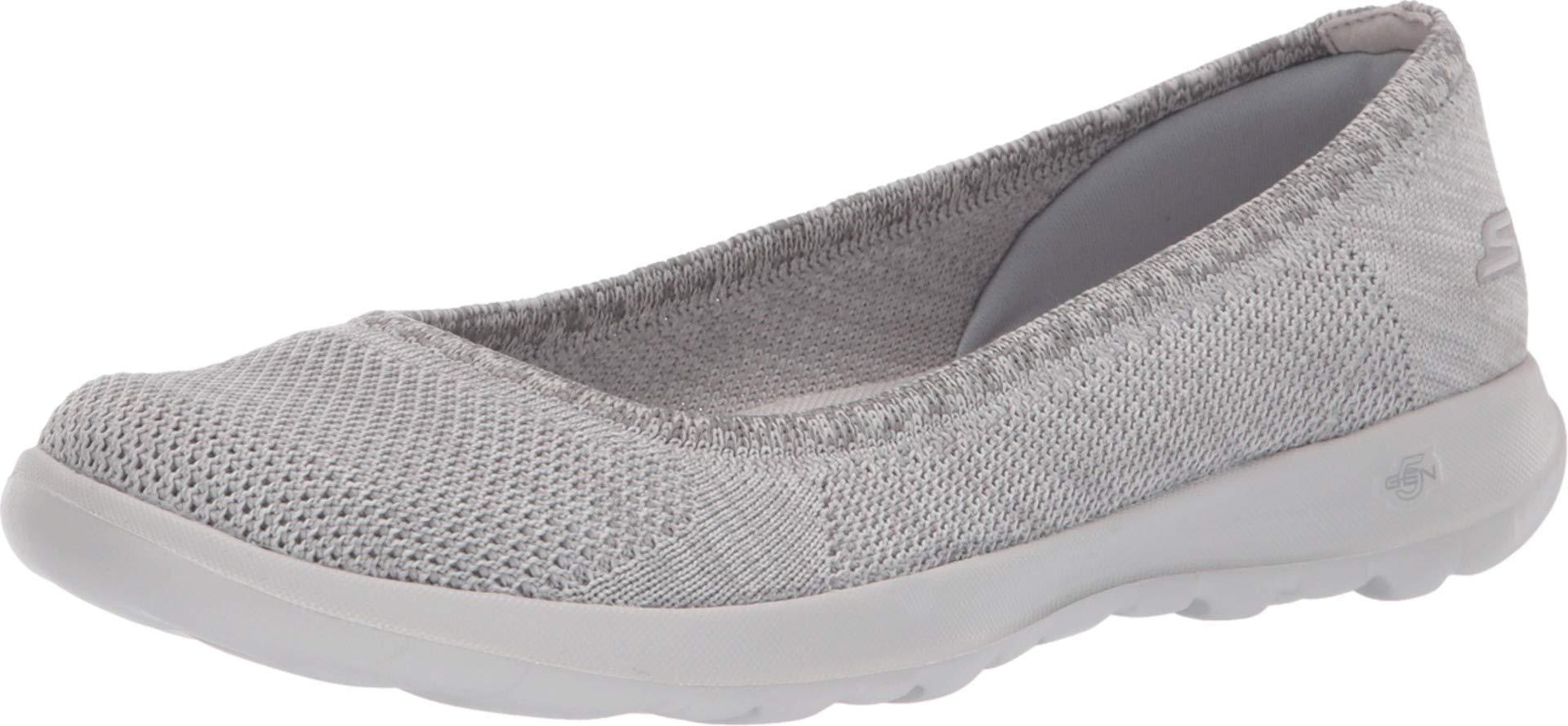 Skechers Go Walk Lite-16352 Ballet Flat in Grey (Gray) - Lyst