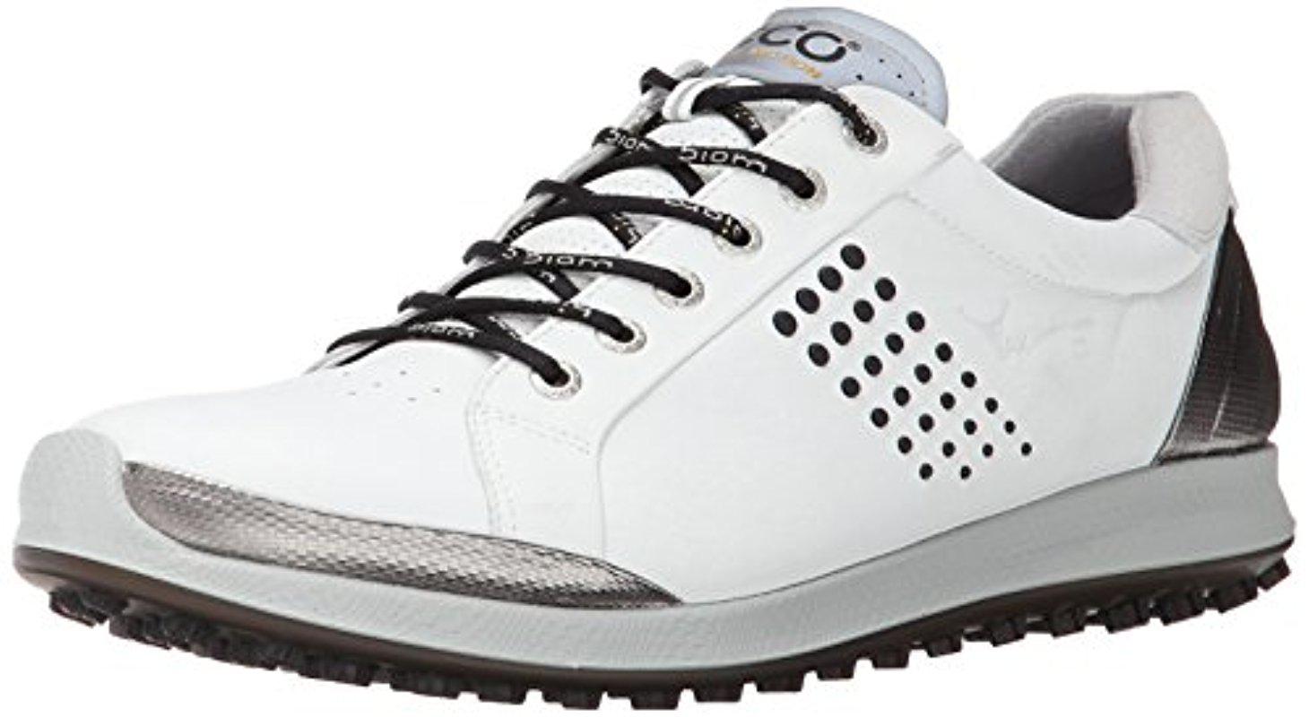 Ecco Leather Biom Hybrid 2, Golf Shoes, White/black, 40 Eu for Men | Lyst