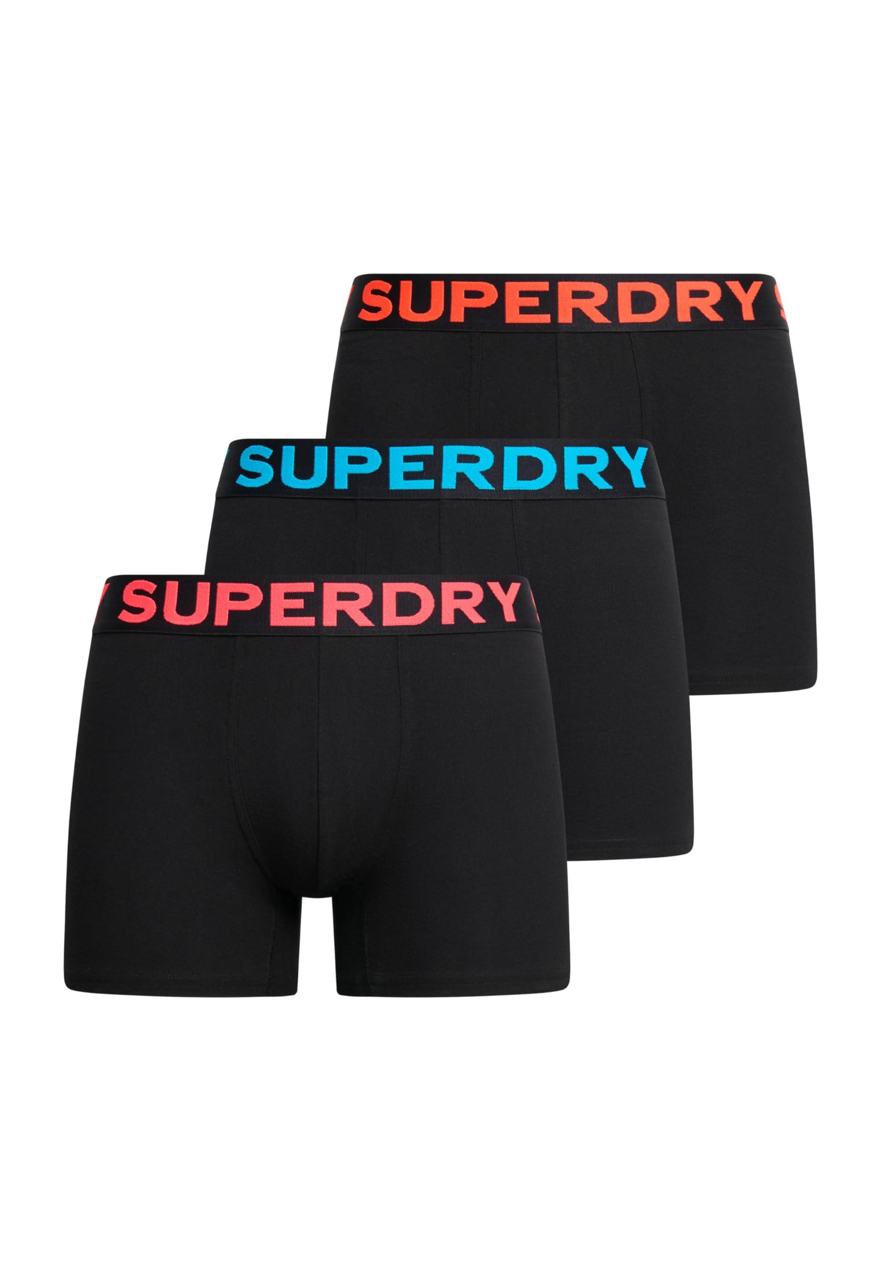 Superdry Boxer Triple Pack Boxer Shorts in Black for Men Lyst UK