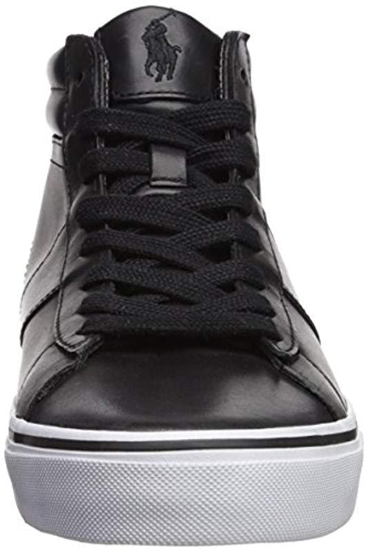 Polo Ralph Lauren Leather Shaw in Black for Men | Lyst
