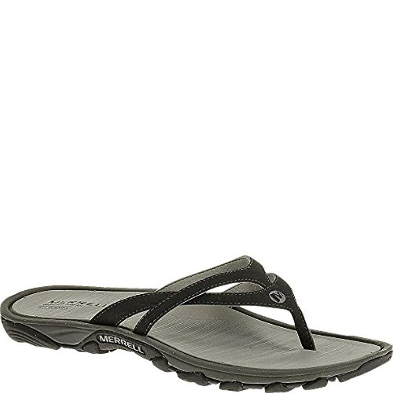 Merrell Enoki Flip-flop in Black | Lyst