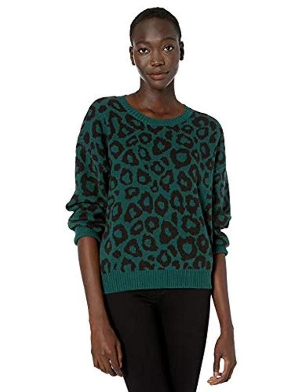 brown cow print sweater
