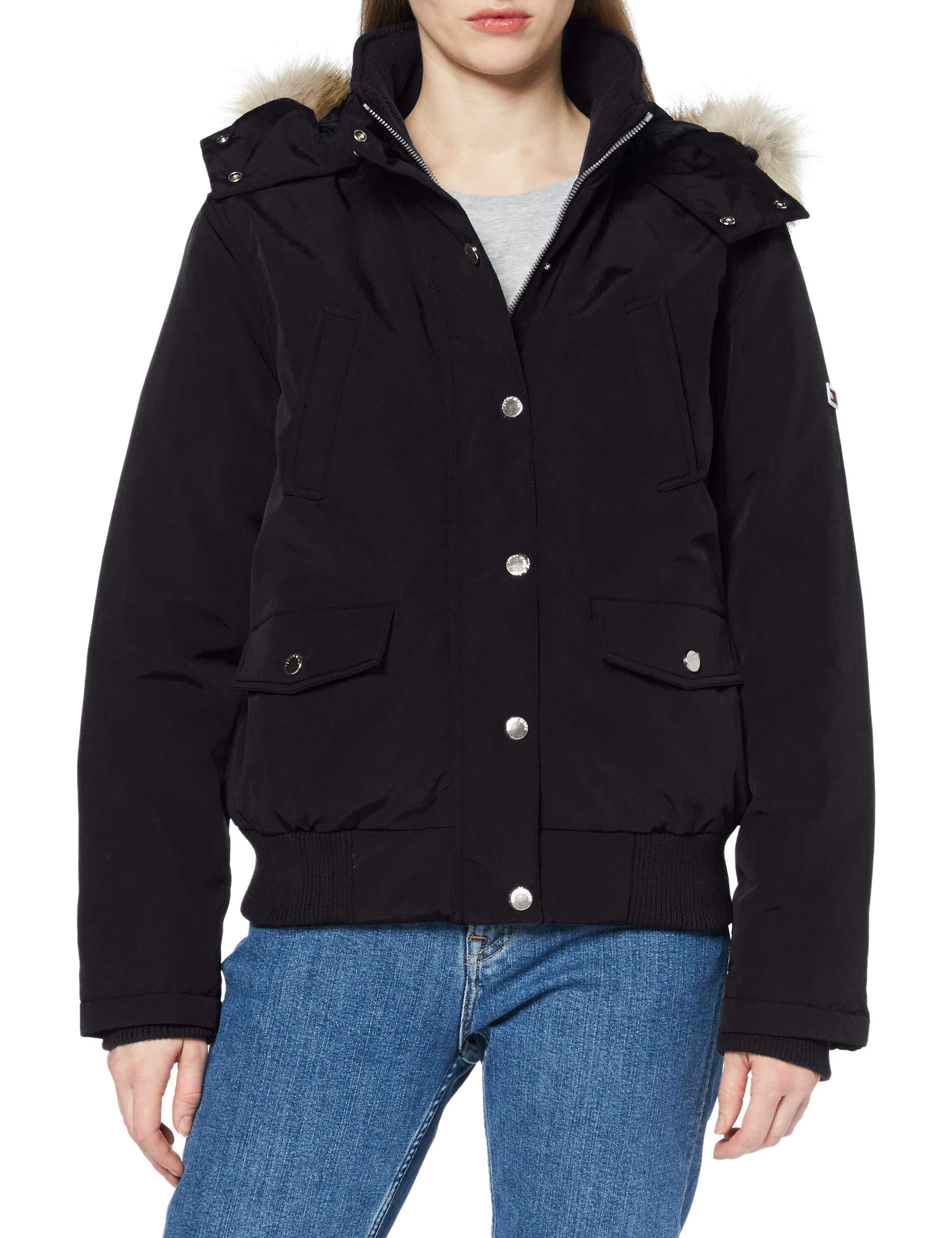 technical down jacket tommy black