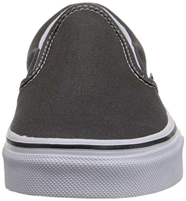 vans slip on charcoal