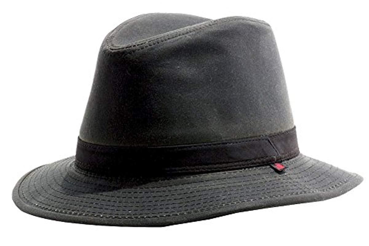 Woolrich Wax Cotton Safari Hat in Brown 