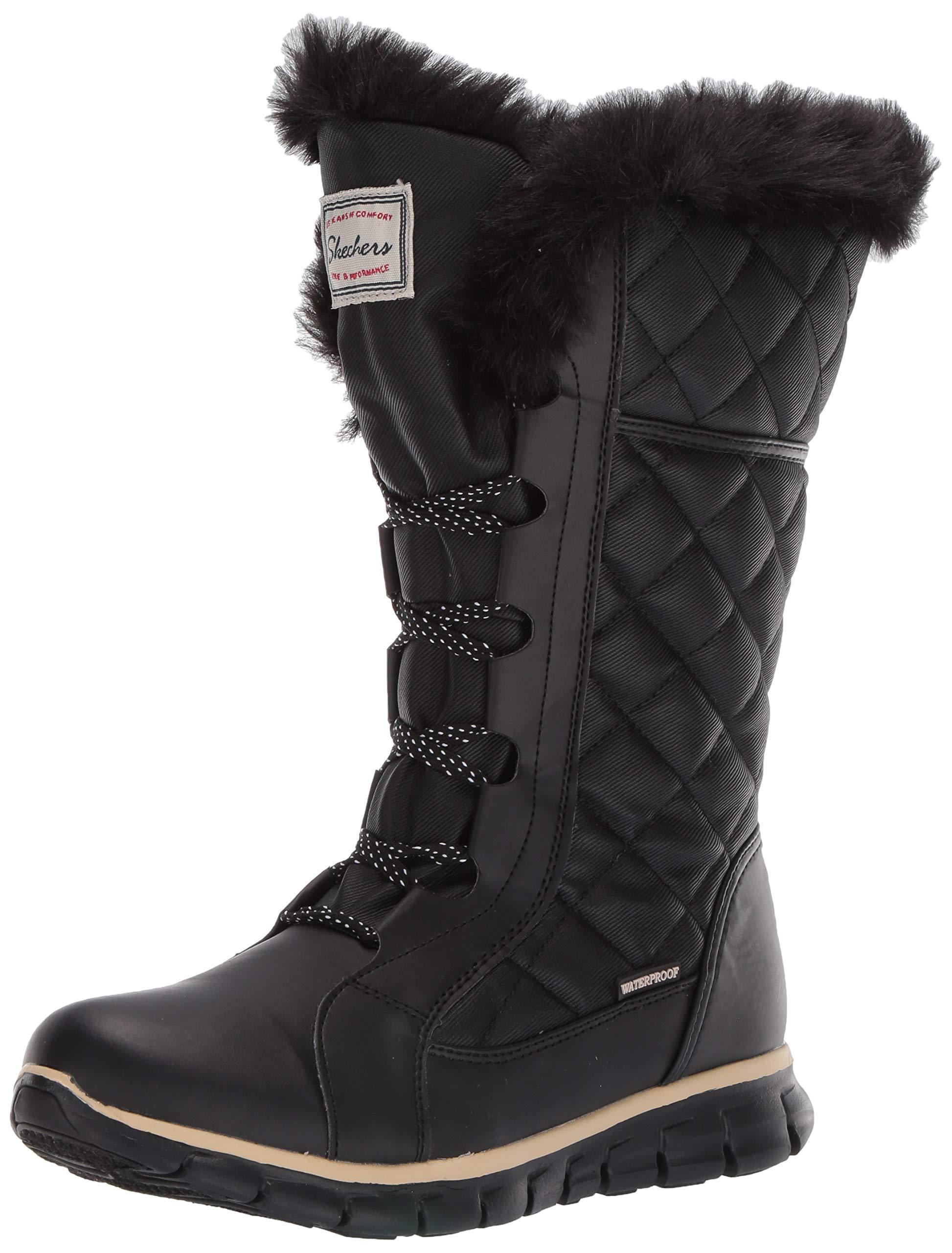 Skechers Synergy-real Estate Snow Boot in Black | Lyst
