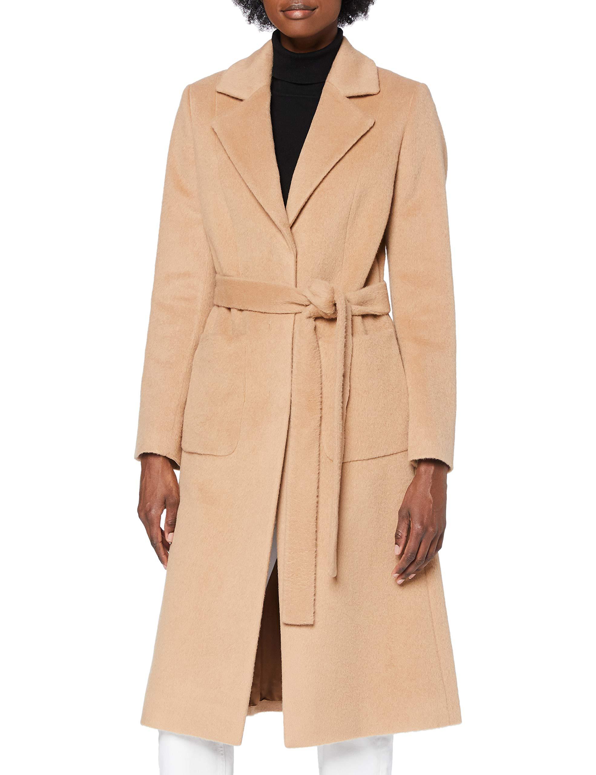 HUGO Mesua Wool Blend Coat in Black - Save 54% - Lyst