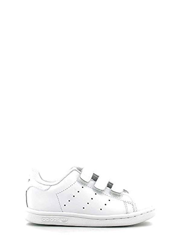 adidas Unisex Babies' Stan Smith Cf Walking Shoes, Weiß/silber in 