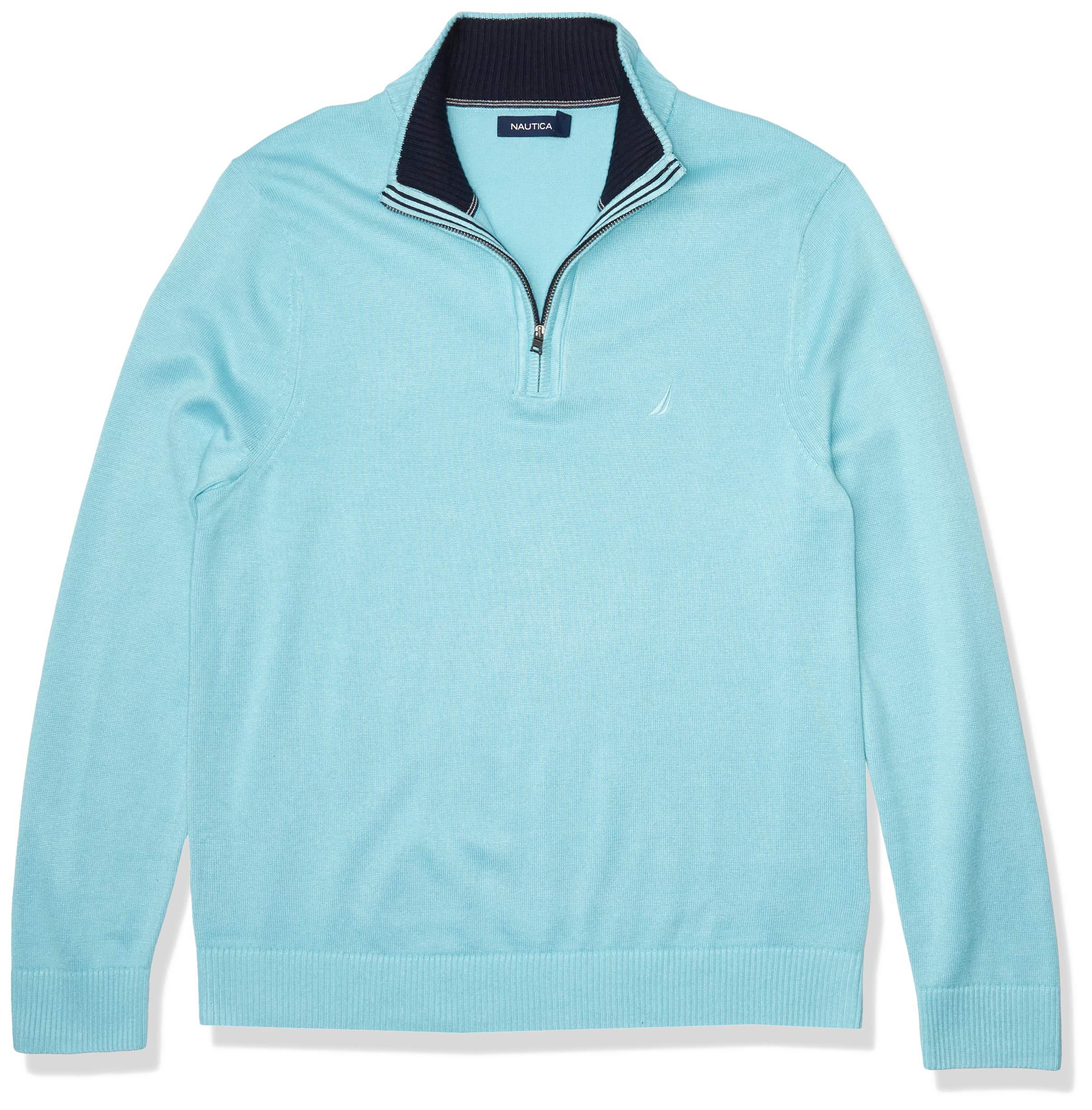 Nautica Quarter-zip Sweater in Blue for Men - Lyst