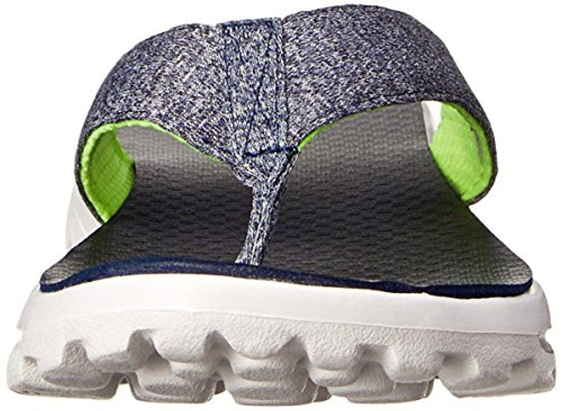 skechers performance women's go walk move solstice flip flop
