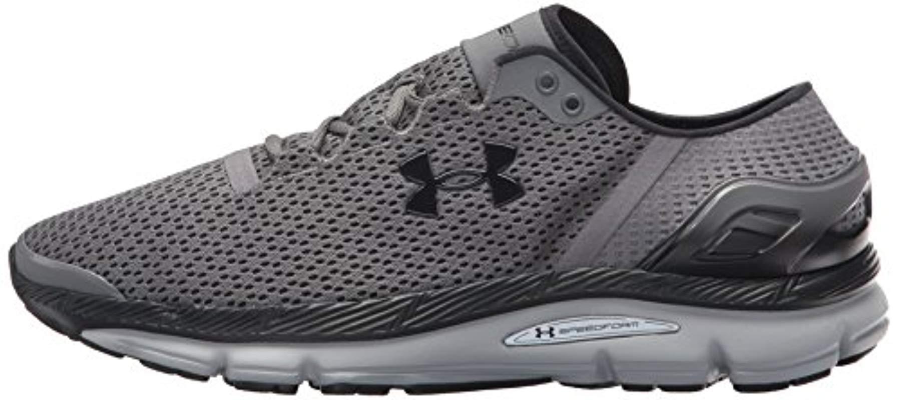 Under Armour Speedfoam Intake 2 Mens Running Shoes Black Cushioned Run Trainers 