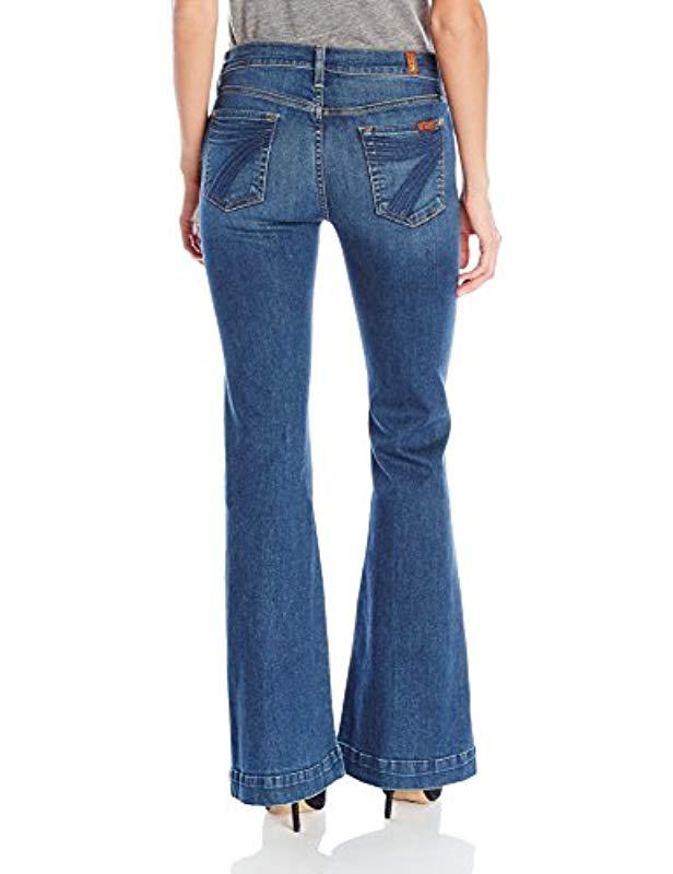 7 for all mankind petite tailorless bootcut jean