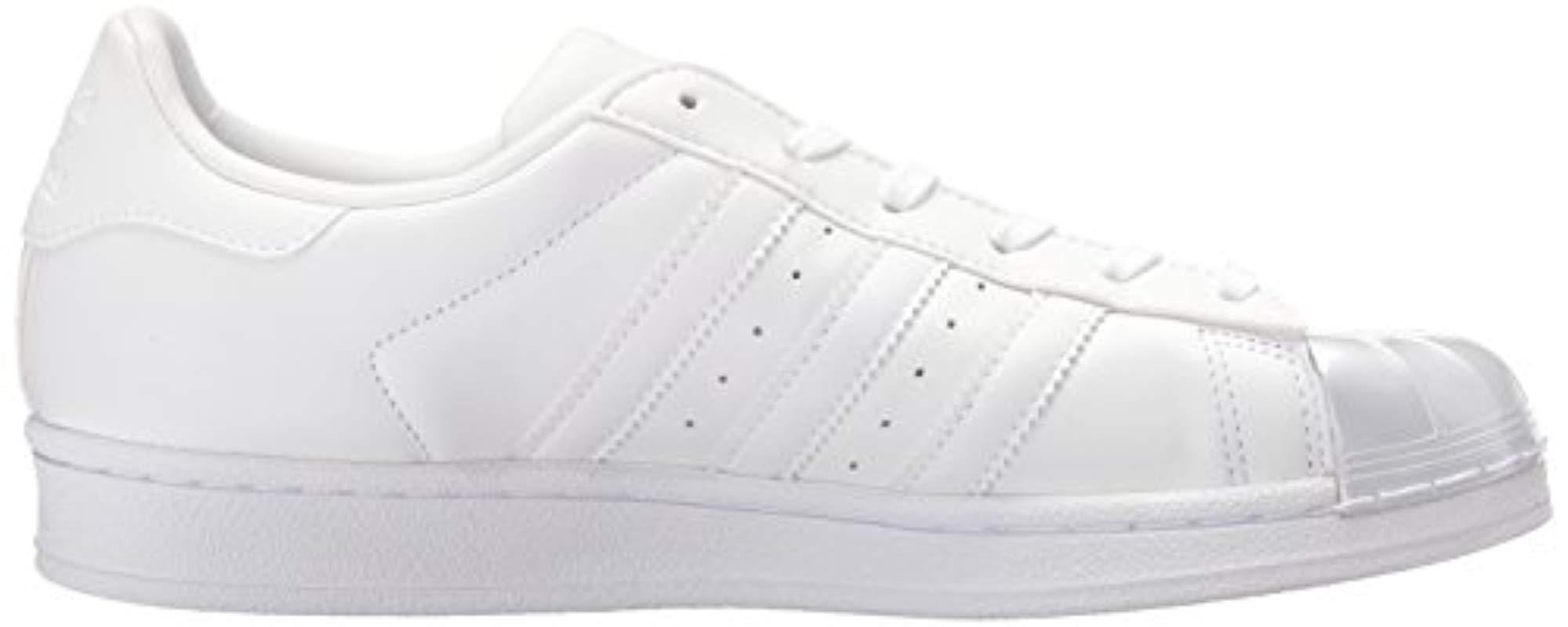adidas superstar glossy toe white