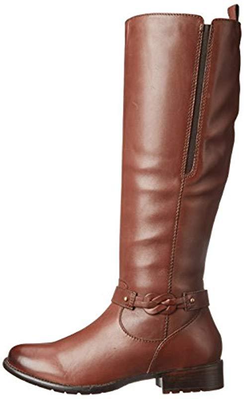 clarks riding boots brown