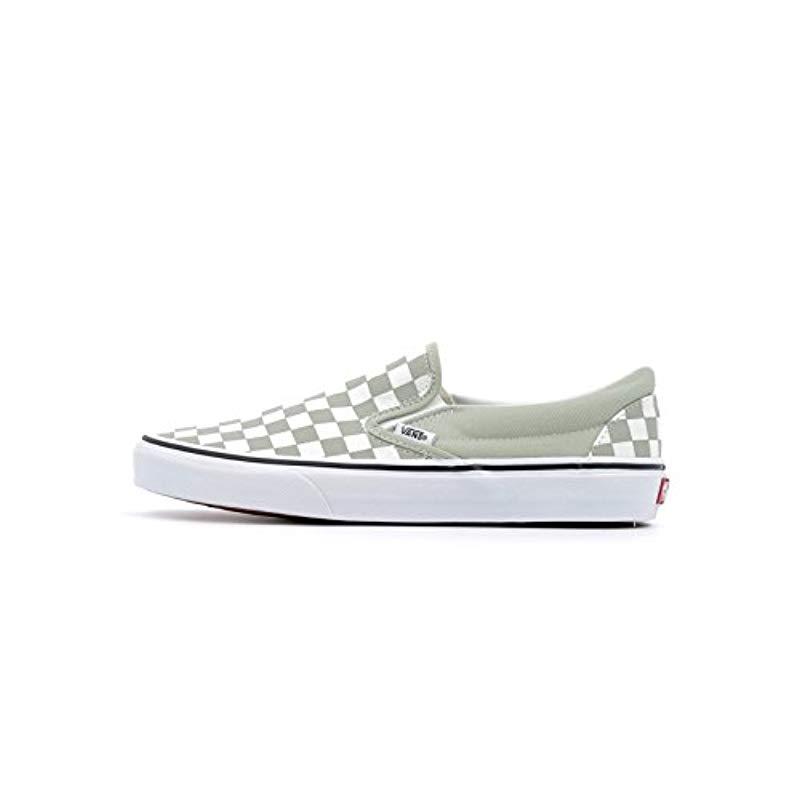 vans checkerboard sage