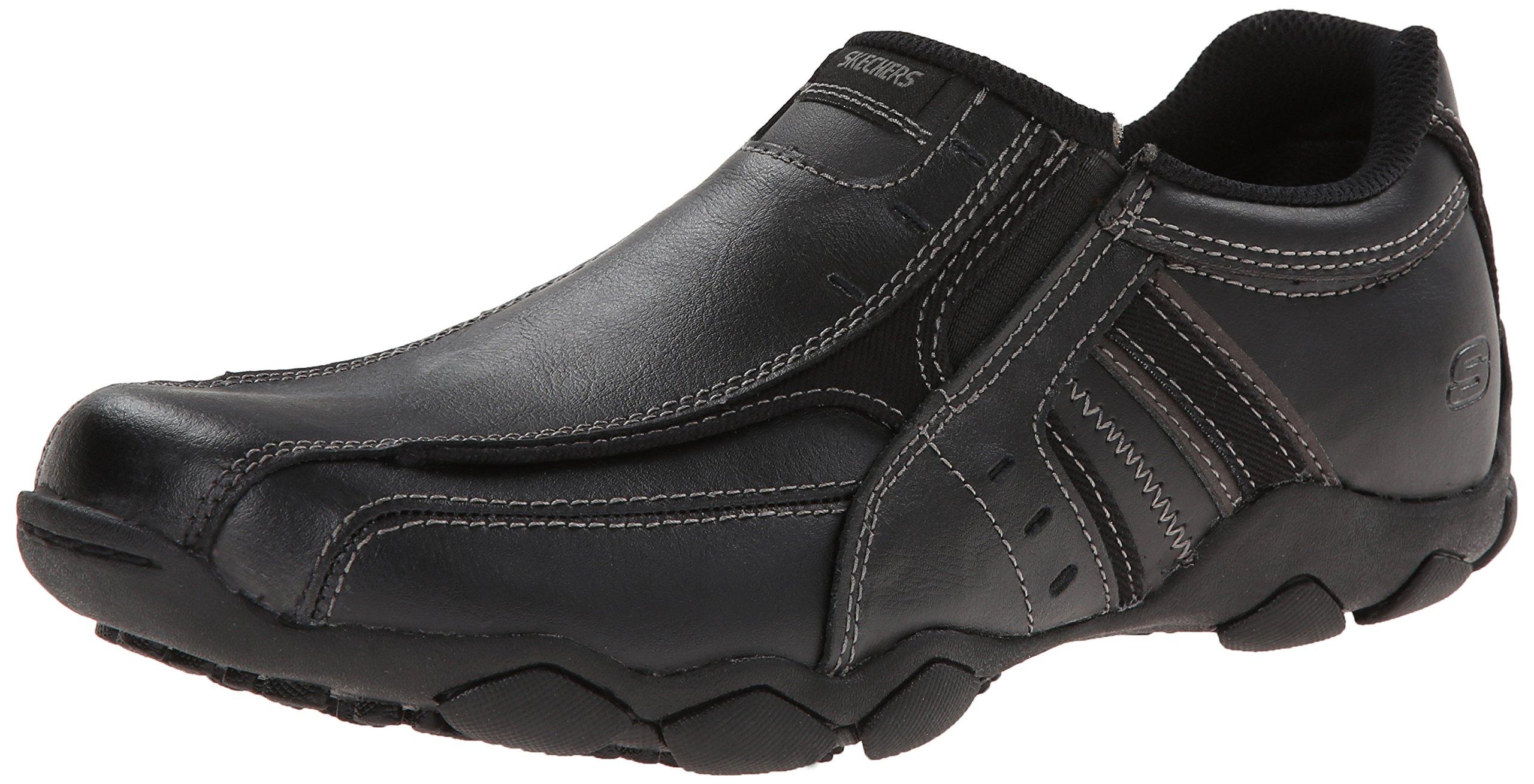 Skechers Leather Diameter (black) Slip On Shoes for Men - Save 41% | Lyst