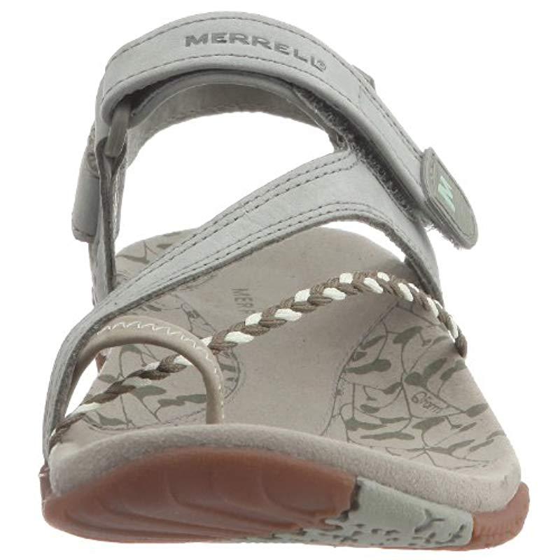 Merrell Siena Seagrass Flat Women Sandals | Outdoor Walking Summer Shoes For Ladies | Premium Leather Q-form Sole | Uk 4 Lyst