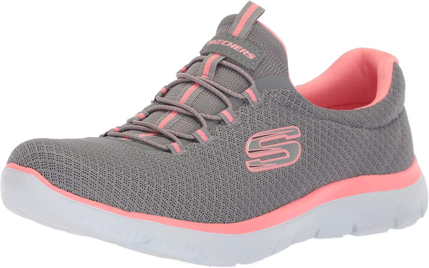 skechers memory foam grau