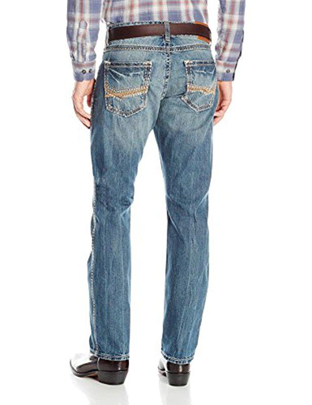 Wrangler Denim Rock 47 Slim Fit Straight Leg Jean in Blue for Men - Lyst