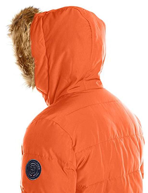 tommy hilfiger detachable trim arctic parka
