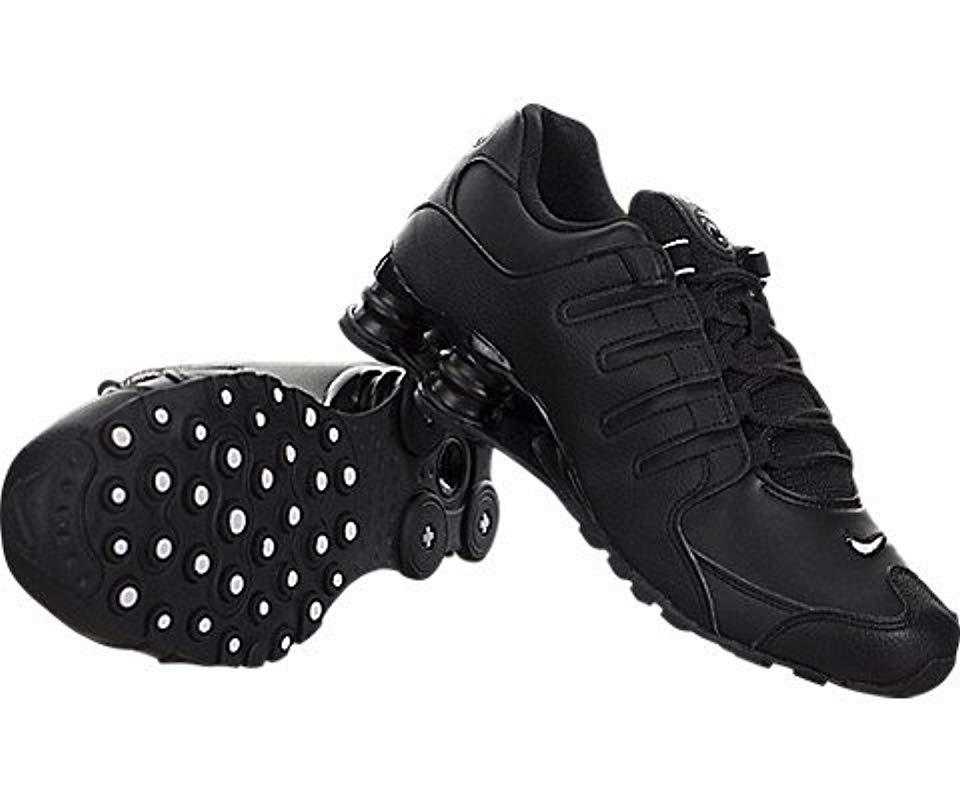 Nike S Shox Nz Black White Leather Trainers 11 Uk for Men - Lyst