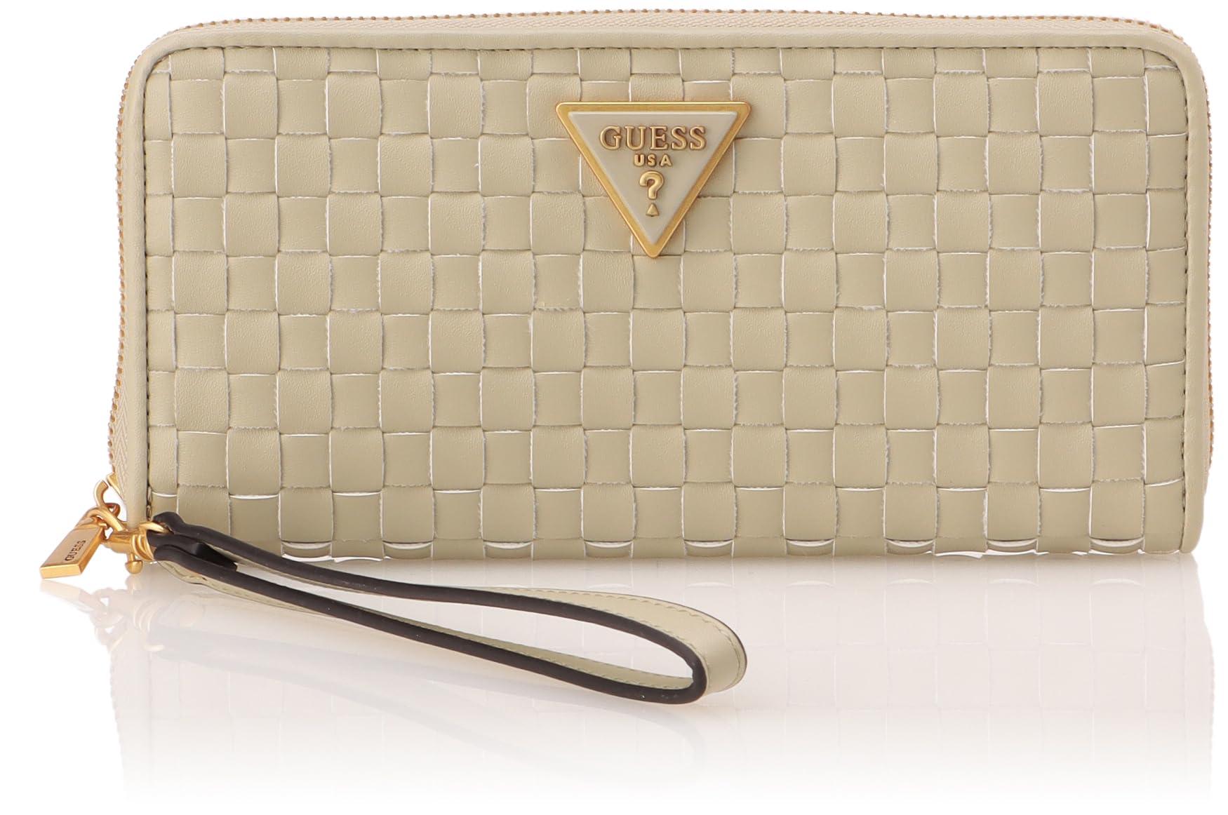 Guess Lisbet Slg Large Zip Around Wallet Sage in Black | Lyst UK