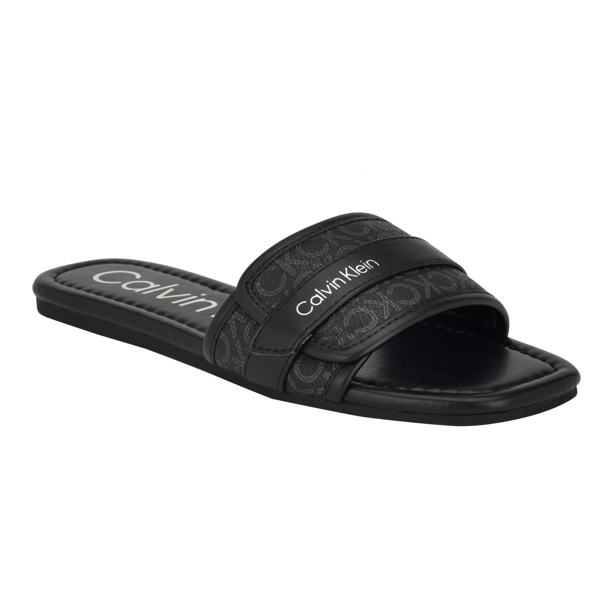 Calvin klein slides black new arrivals